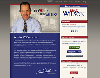 Elect Brad Wilson Website