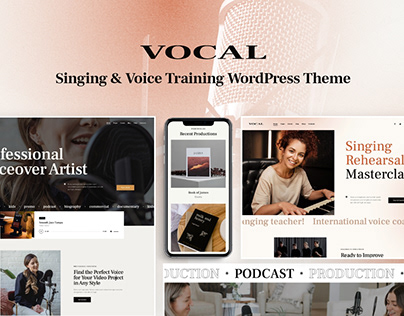 Vocal - Singing & Voice Artist WordPress Theme