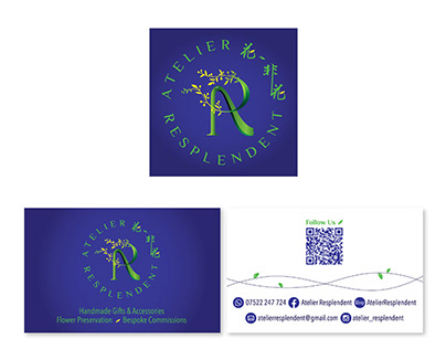 Atelier Resplendent-FB Banner, Logo & Business Card