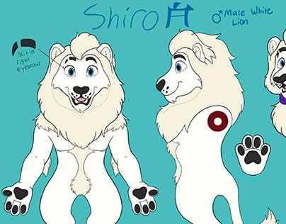 Shiro the lion fursuit