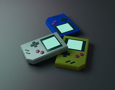 Gameboy Classic (mid-poly)