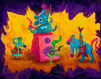 Children Illustration - Rock Rats