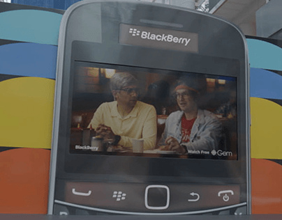 Estande da BlackBerry em Toronto