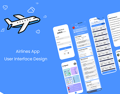 Airline Mobile App Screens