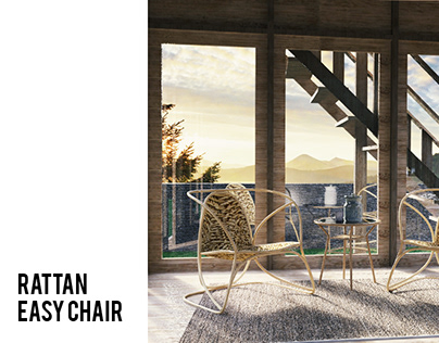 Rattan Easy Chair