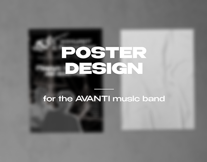 Poster design idea // the AVANTI music band
