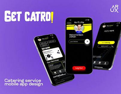 Catering service app design | UX/UI