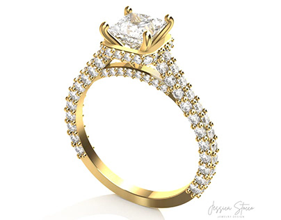 Carre Engagement Ring