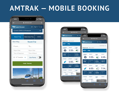 Amtrak Booking & Checkout Revamp