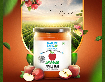 Nature Land Organics Apple Jam Creative