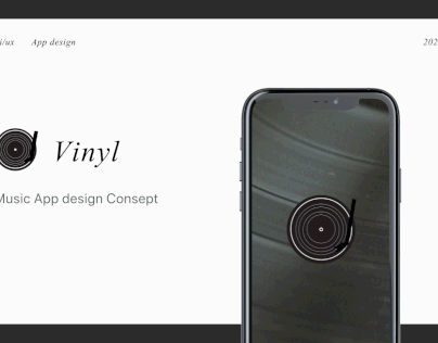 Vinyl-Music App design Concept