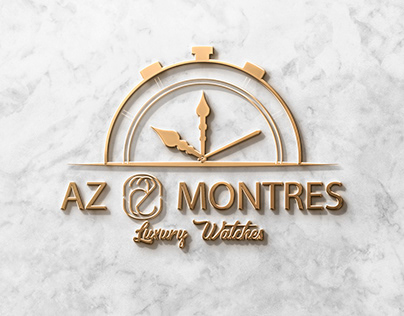 Luxury Watch Logo Design - AZ Montres