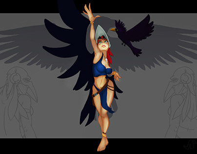 Witch Morrigan (Queen of Ravens)