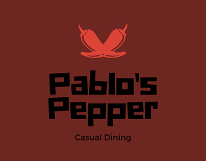 Pablo's Pepper Casual Dining Logo Template