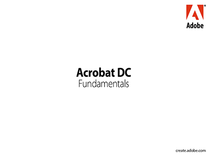 Acrobat DC Fundamentals Handout