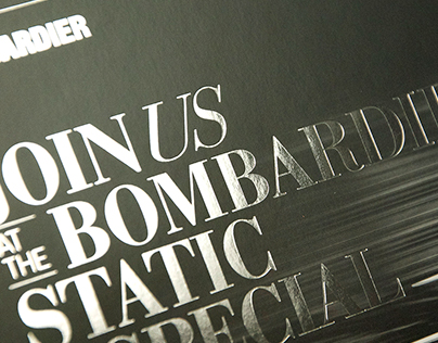 Bombardier invitation et DM (infographie)