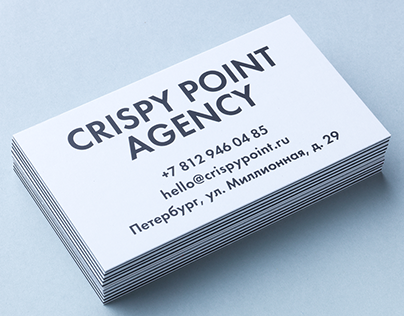 Business Cards for Crispy Point Agency