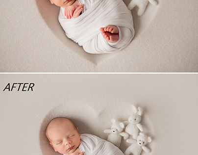 Newborn photo retouch