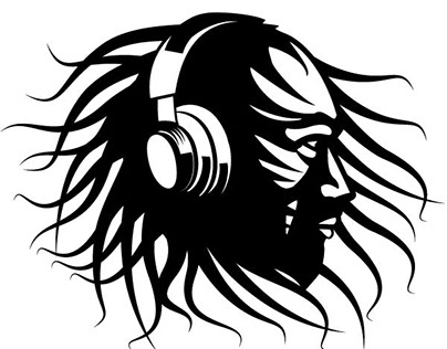 Reggae DJ vector image.