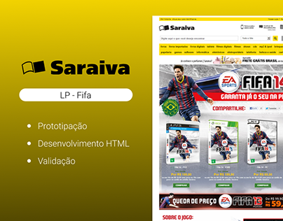 Saraiva - Hotsite promocional - Fifa 14