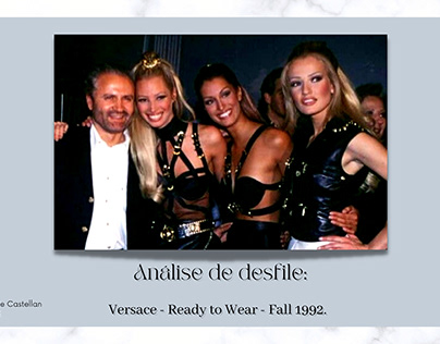 Fashion show analysis - Versace.