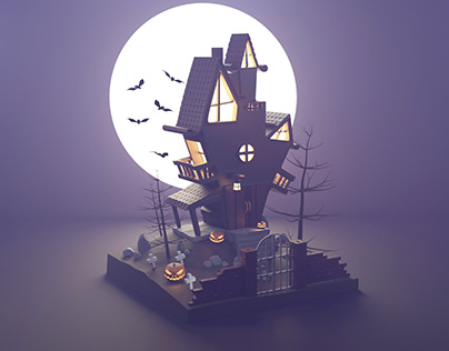 Low Poly | Spooky House
