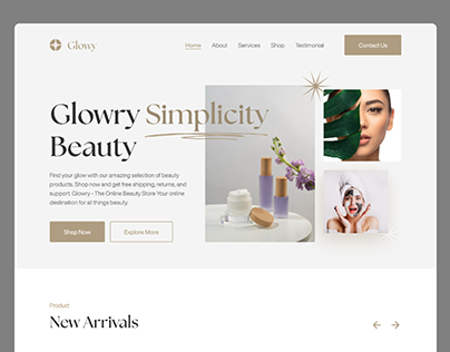 Beauty Product Shop Website