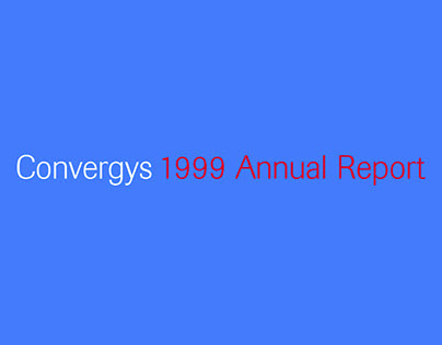 Convergys 1999 Annual Report
