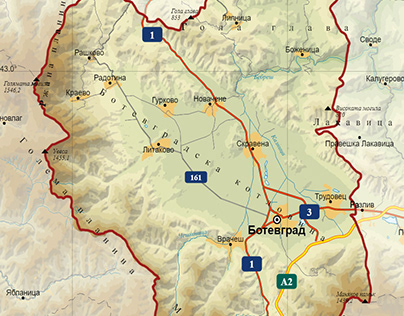 Карти на МИГ региони в България