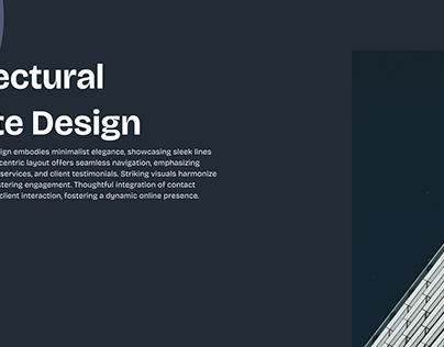 Architectural Website Design without an application