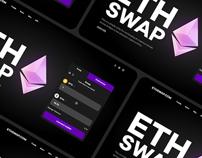 landing page for the ethswap