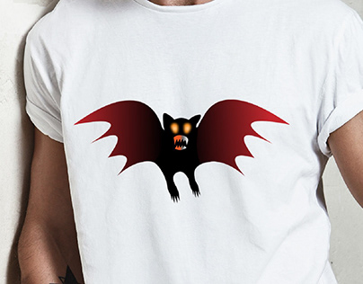 Horror Bat T-Shirt Design