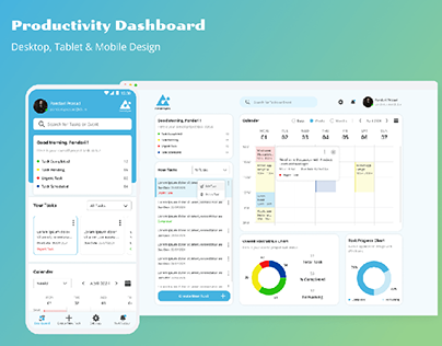 Productivity Dashboard Design - UI UX Design