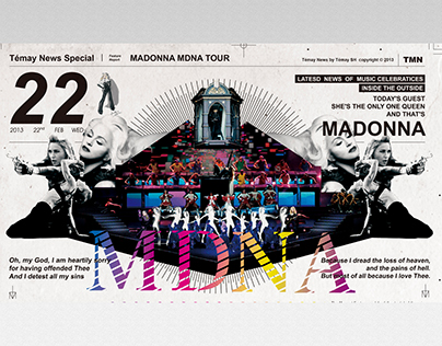 Madonna MDNA Tour Infographic