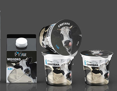Дизайн упаковки для молочных продуктов
