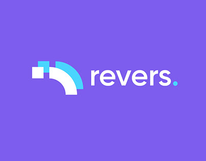 Revers letter R modern logo