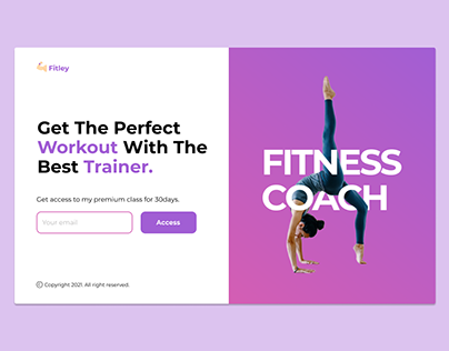 Fitness Ad Page