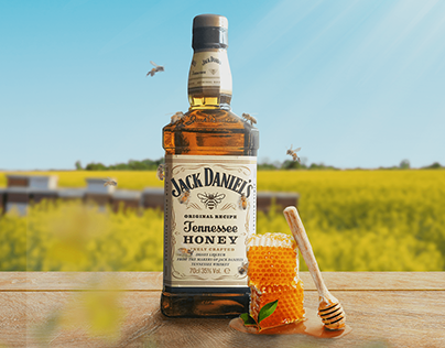 Fotomanipulação - Whisky Jack Daniel's Tennessee Honey