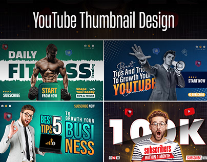 Creative Gorgeous YouTube Thumbnail design bundle