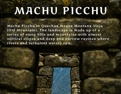 Travel Poster - Machu Picchu