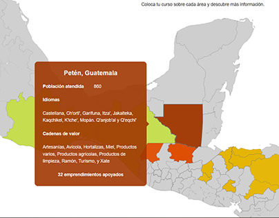 Mapa interactivo de Centroamérica