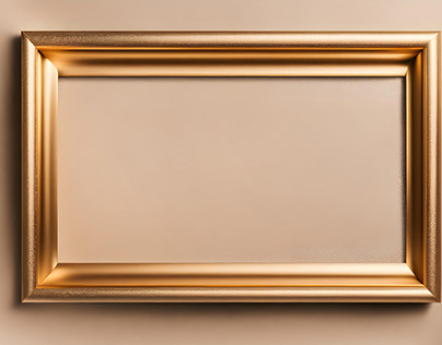 Gold (bronze) glitter empty frame