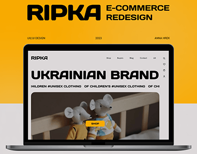 Ripka | E-commerce | Redesign | UI/UX | Kids clothing