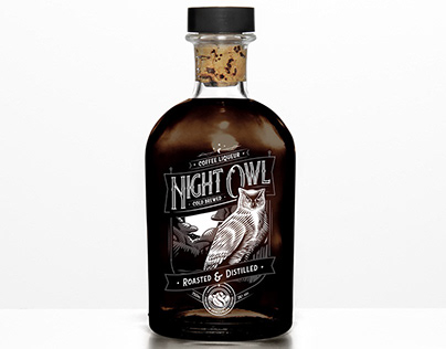Proje minik resmi - Night Owl Coffee Liqueur Concept Design