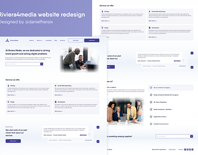 Riviera4Media website redesign