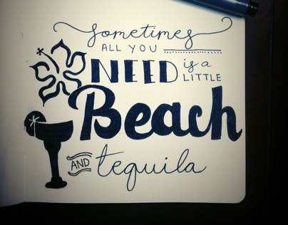 Beach and tequila