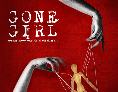 Redesign of the poster for the GONE GIRL movie