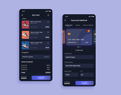 Day 02/100 (Credit Card Checkout) - Daily UI Challenge