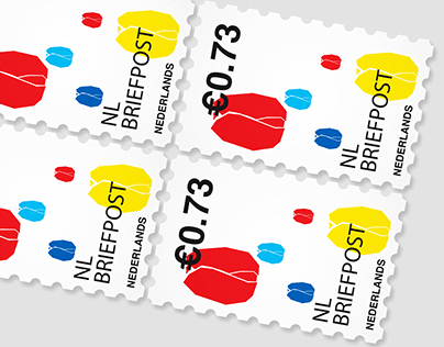 De Stijl Postage Stamp