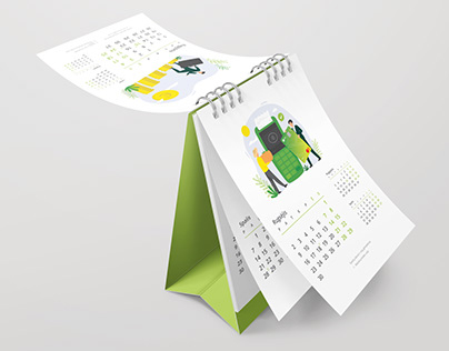 „LKU“ 2024 kalendoriaus dizainas